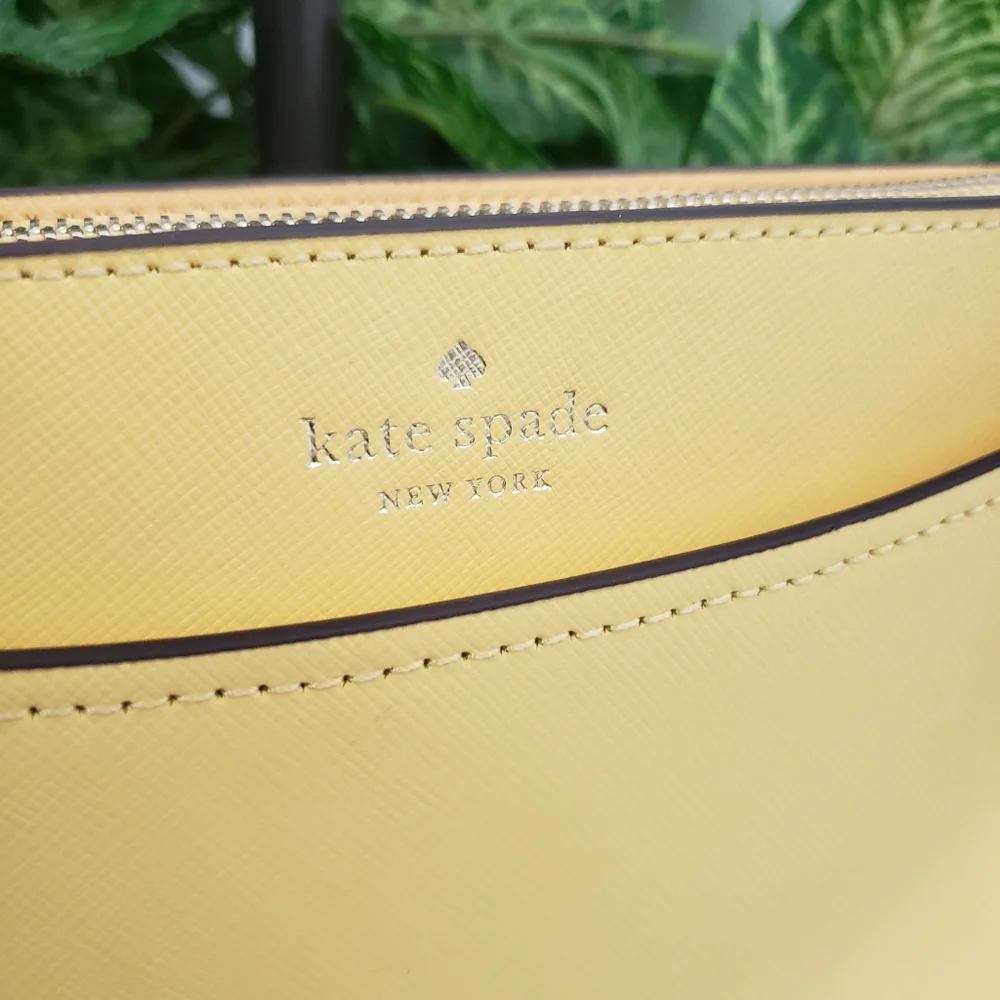 Kate Spade Yellow Safiano Leather- Rory Feminine Coastal Organizer
